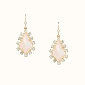 New Alicia Bonnie Los Angeles “Thetis” Pink Dangle/Drop Earrings
